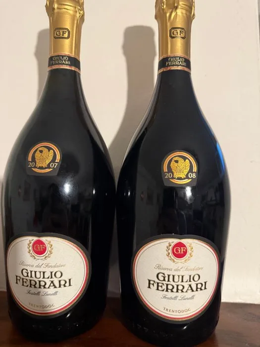 2007 & 2008 Giulio Ferrari - Trento Riserva del Fondatore - 2 Bottles (0.75L)