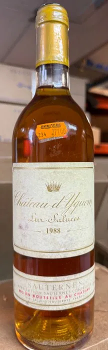 1988 Chateau Yquem - Sauternes 1er Cru Supérieur - 1 Bottle (0.75L)