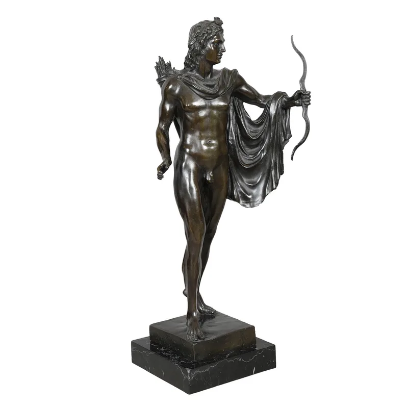 After the Antique, a Bronze Figure, Apollo Belvedere