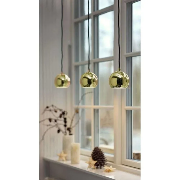 Frandsen - Benny Frandsen - Hanging lamp (3) - Ball Pendant Brass - Metal - 3 Items