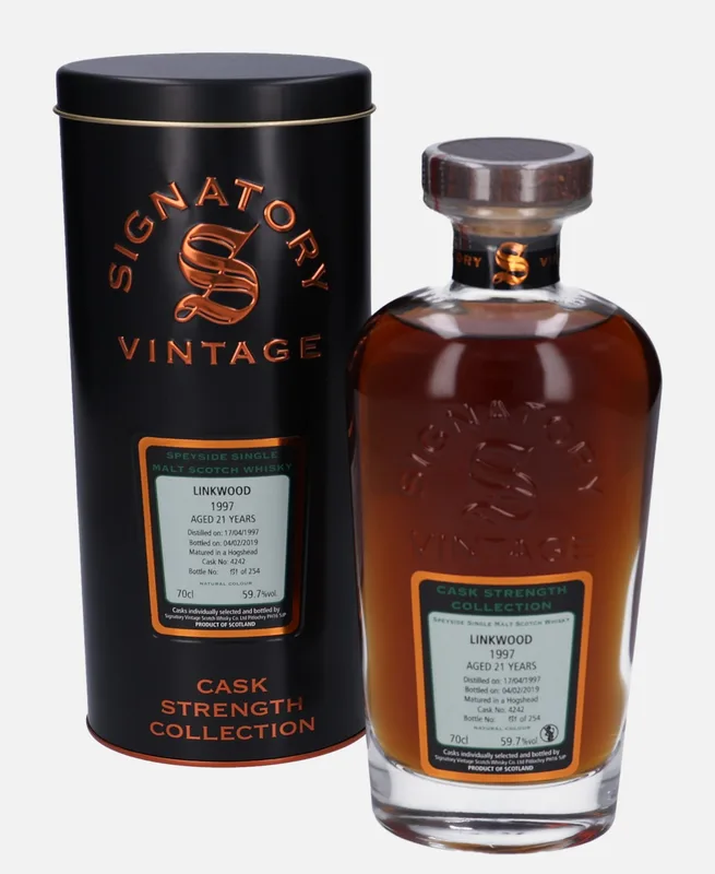 Linkwood – 1997 21 Year Old Signatory Vintage Scotch Whisky Co. Cask Strength Collection