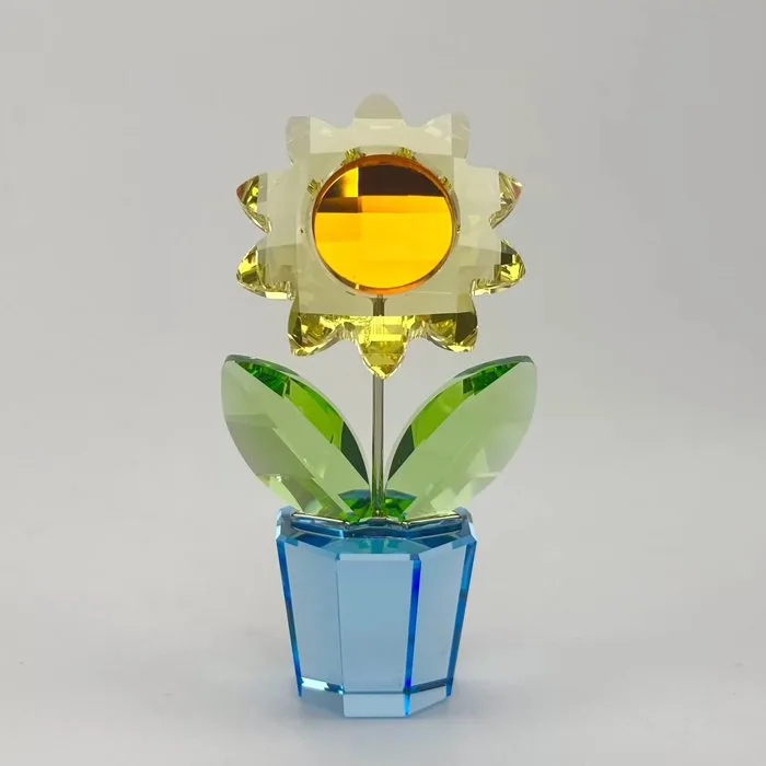 Swarovski - Figurine - Sunflower Jonguil - Small - 663148 - Box + Certificate - Crystal