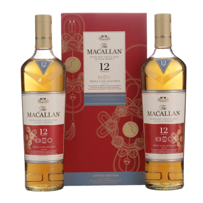 Macallan – 12 Year Old Triple Cask Matured - Year of the Rat Twin Pack