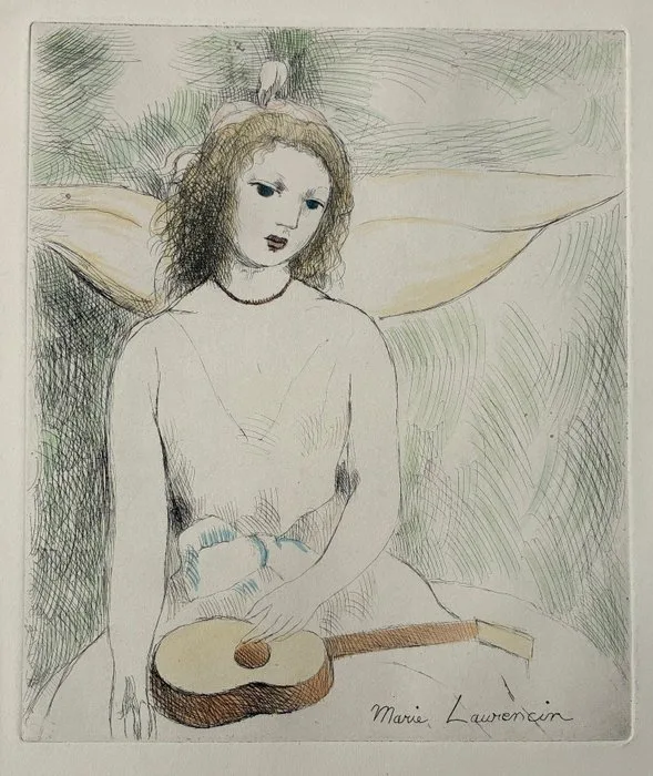 Marie Laurencin (1883-1956) - Femme à la mandoline