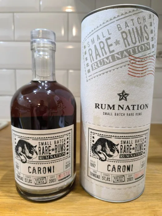 Caroni 1997 Rum Nation - Small Batch Rare Rums - Sherry Finish - Cask 2003 - b. 2017 - 70cl