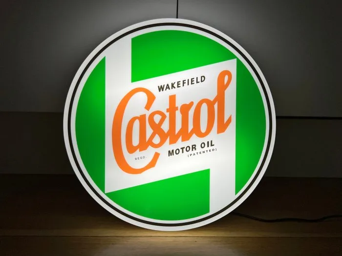 Sign - Castrol - Illuminated Sign Lightbox