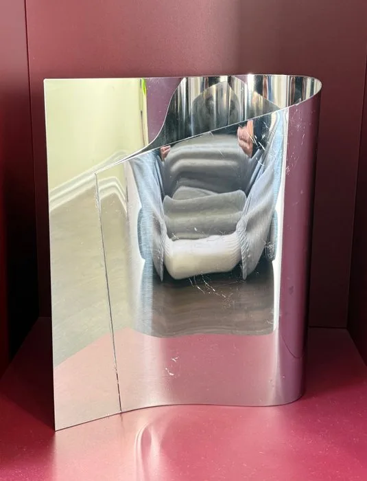 Alessi - Doriana & Massimiliano Fuksas - Vase - 'E-LI-LI' - Limited Edition: no. 060244 - 18/10 stainless steel mirror polished
