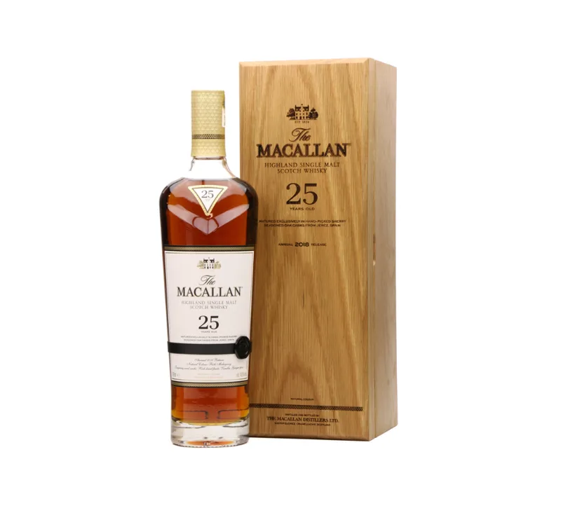 Macallan – 25 Year Old Sherry Oak (2018 Release) (70cl, 43%)