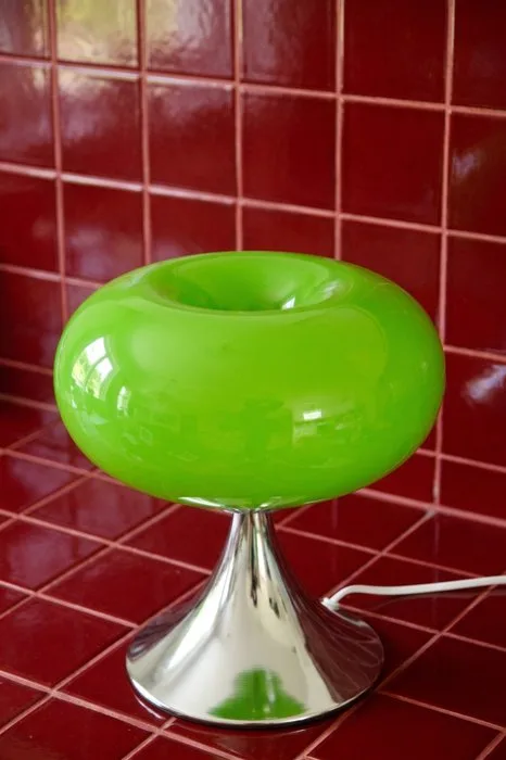 Table lamp - Glass, Metal - Space age style