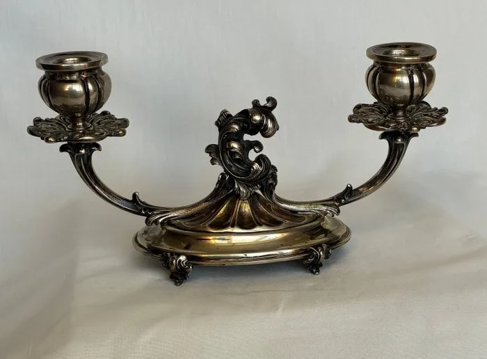 Zanetti & Pellegrini Milano - Candelabrum -.800 silver