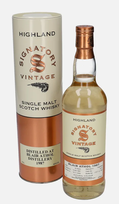 Blair Athol – 1987 18 Year Old Signatory Vintage Scotch Whisky Co. (70cl, 43%)