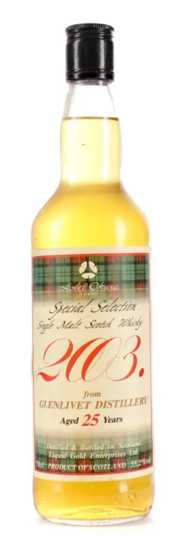 The Glenlivet 25 Year Old Highland Single Malt Scotch Whisky - Distilled 1978 / Bottled 2003 (70cl, 55.2%)