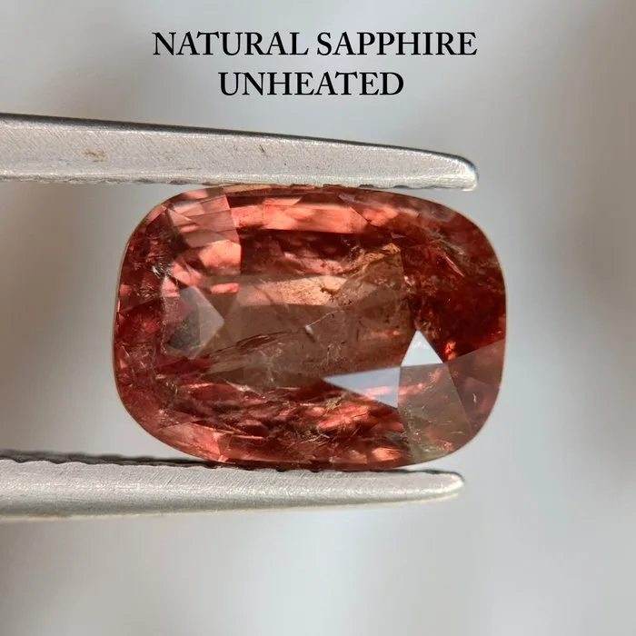 1 pcs Brown, Orange Sapphire - 3.61 ct - Asian Institute of Gemological Sciences (AIGS) - ORANGE BROWN UNHEATED