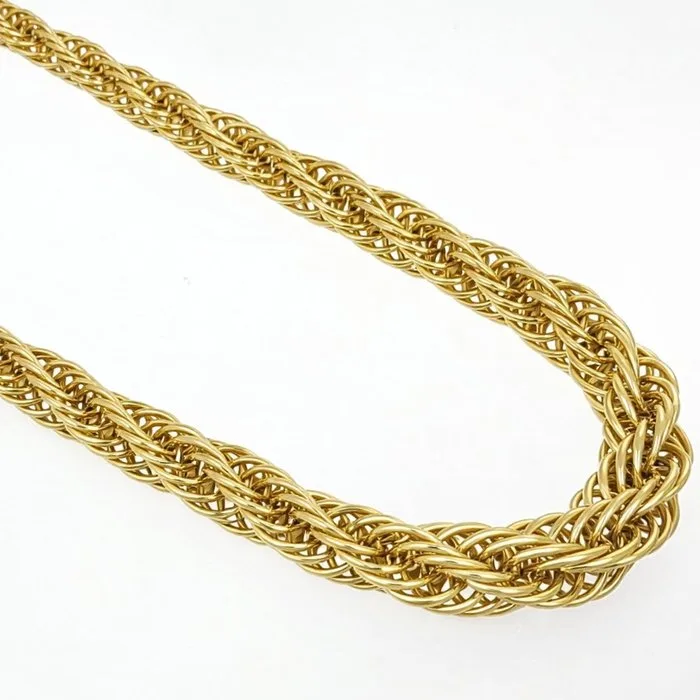 Necklace - 18 kt. Yellow gold - Made in Italy - Handmade