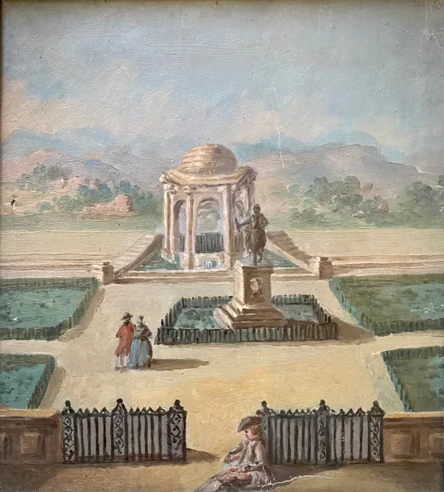 Scuola veneta (XVIII) - Capriccio con Figure