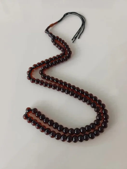 Rosary - Amber - 1970-1980 - Rare Prayer Beads Rosary