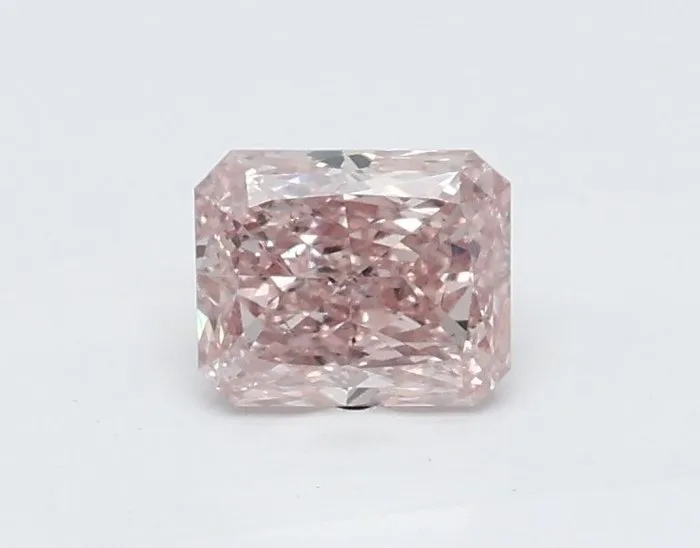 1 pcs Diamond (Natural coloured) - 0.31 ct - Radiant - Fancy Brownish, Orangy Pink - SI1 - Gemological Institute of America (GIA)