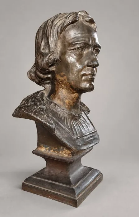 Fonderia Bartolomeo Muzio & C. di Genova - Bust, Cristoforo Colombo - 45 cm - Alloy - 1892