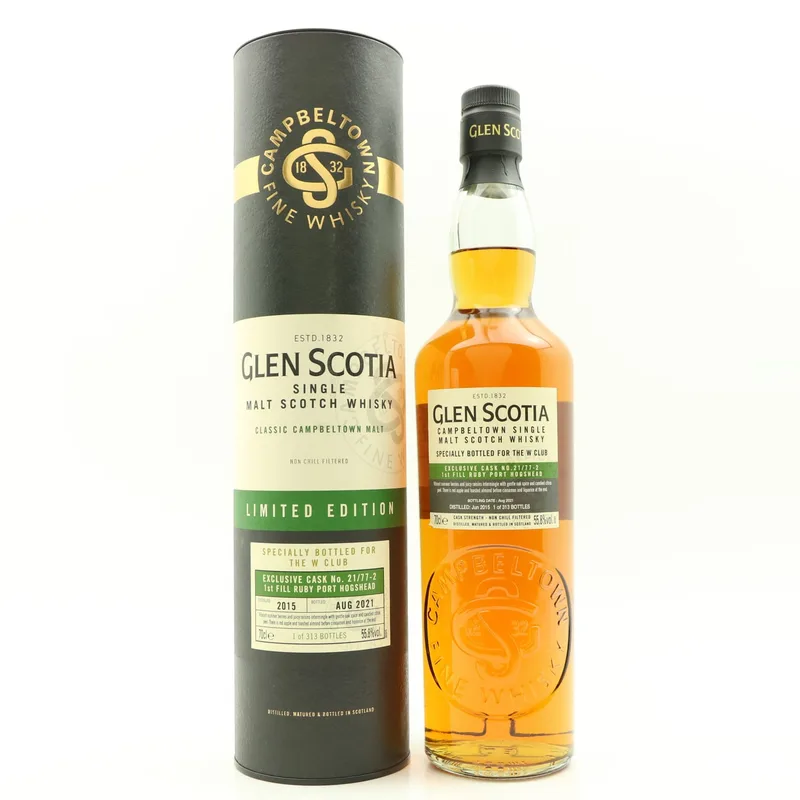 Glen Scotia – 2015 Exclusive Cask #21/77-2 For The W Club (70cl, 55.8%)