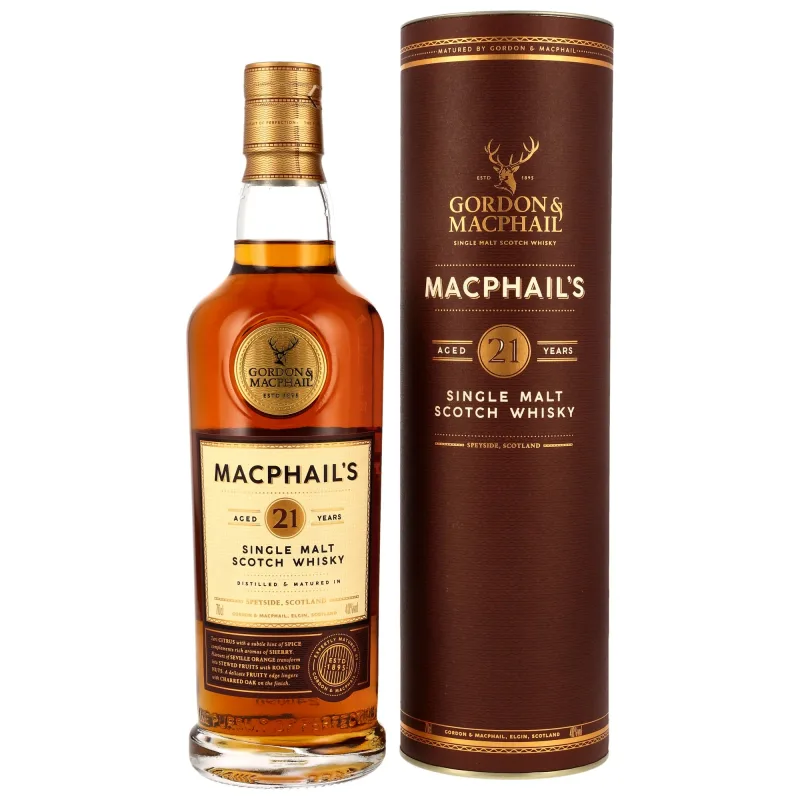 MacPhail's 21 Years Old Gordon & MacPhail (70cl, 40%)