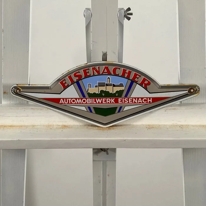 EISENACHER (WARTBURG) - Advertising sign - 33x12cm - Made of thick steel sheet and enamel