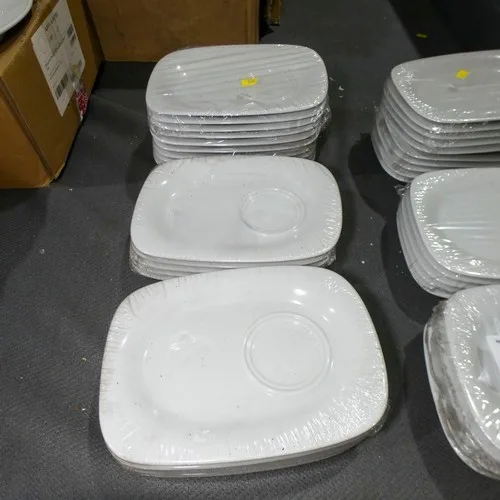 VAT - 20 white Gourmet plates by Porcelite