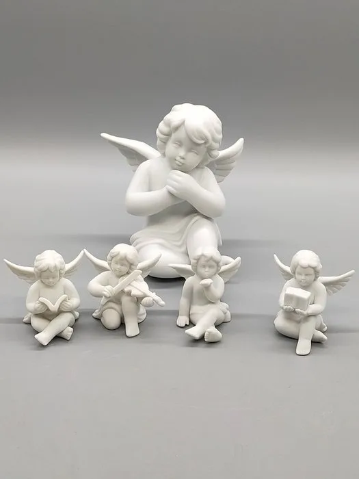 Rosenthal - Sculpture, Studio-Haus Engelsfiguren Set – Biskuitporzellan weiß - 0 cm - Porcelain