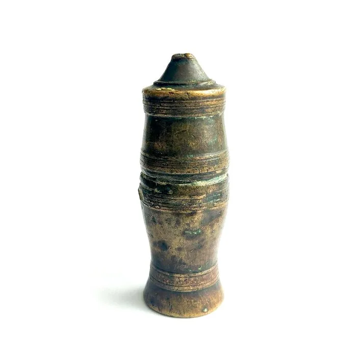 Ancient Khmer or Siamese Bronze Betel Holder - 75 mm