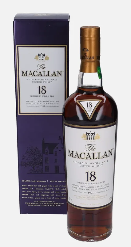 Macallan – 1993 18 Year Old (70cl, 43%)