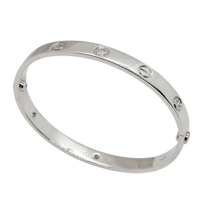 Cartier - Bracelet - Love - 18 kt. White gold - 6 Diamonds