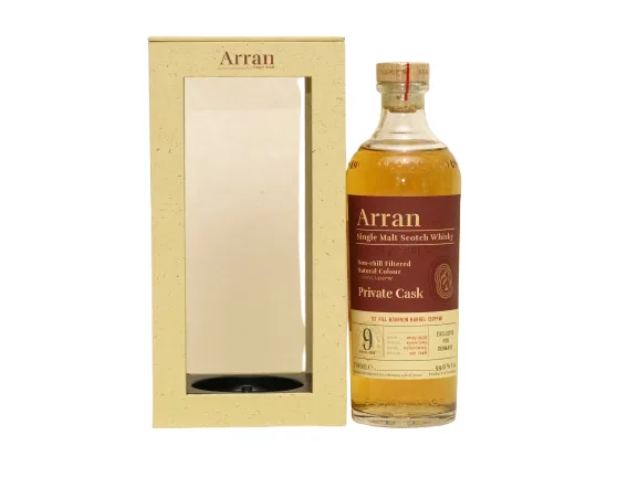 Arran – 2015/2025 9 Year Old Private Cask 3559 Peated 50ppm Exclusively for Denmark (70cl, 59.6%)