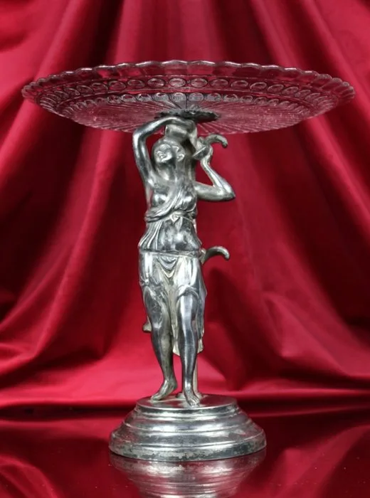 Centrepiece - Silverplated, Glass