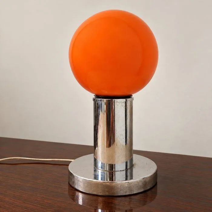 Table lamp - Metal, Glass - Vintage. Space Age. 1970"
