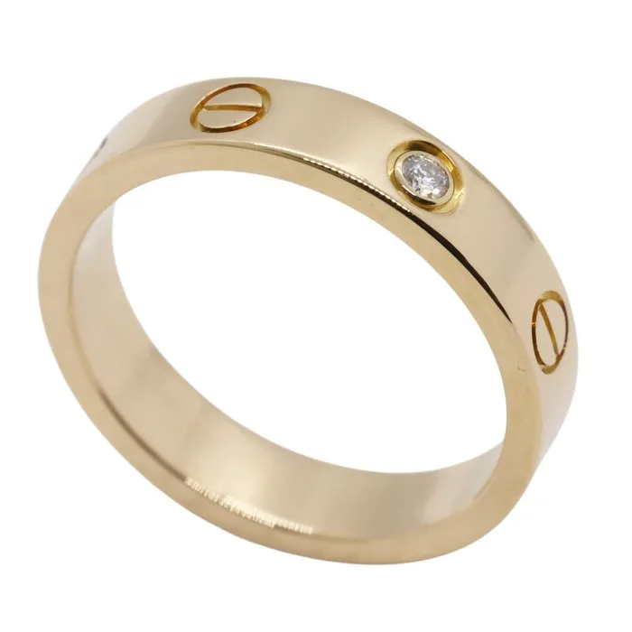 Cartier - Ring - Love small model - 18 kt. Rose gold - 1 Diamond