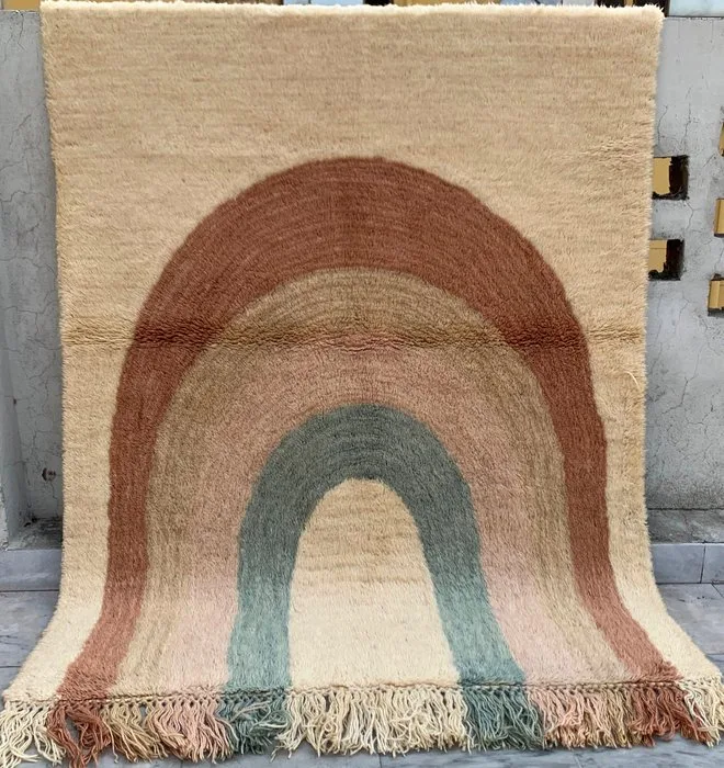 Rug - 168 cm - 120 cm - Mid Century Rya Rug