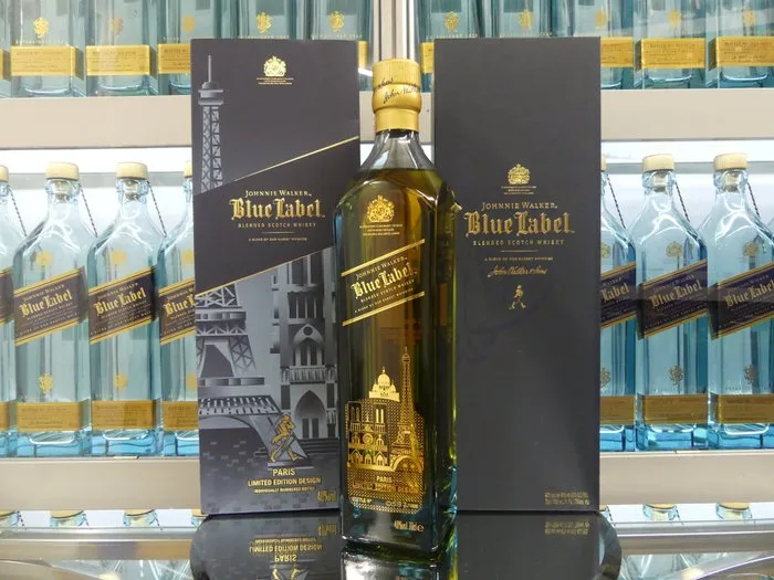 Johnnie Walker Blue Label Paris Limited Edition Design - one of 1000 bottles - 700ml