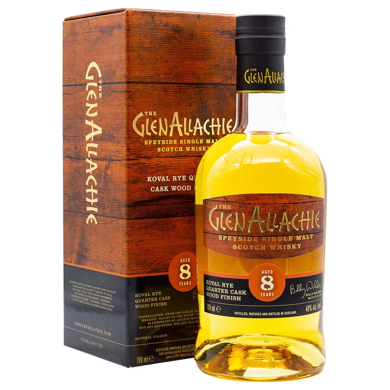 Glenallachie – Aged 8 Years Koval Rye Quarter Cask Wood Finish (70cl, 48%)