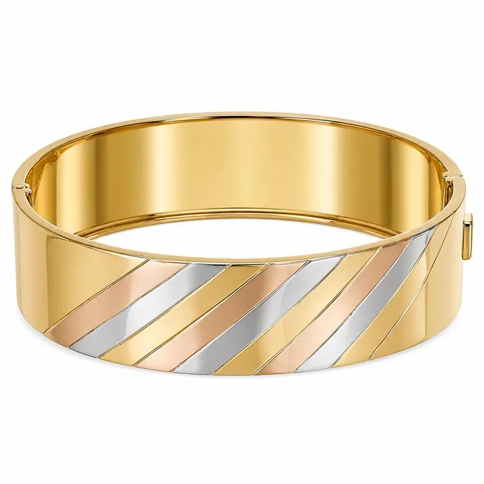 Bracelet - 18 kt. Yellow gold, Rose gold, White gold - Made in Italy - Handmade