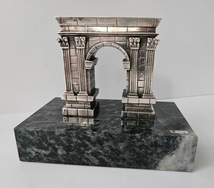 925 sterling zilver - Arc de Berà – 2.7 kg. - Centrepiece - Silver - Marble