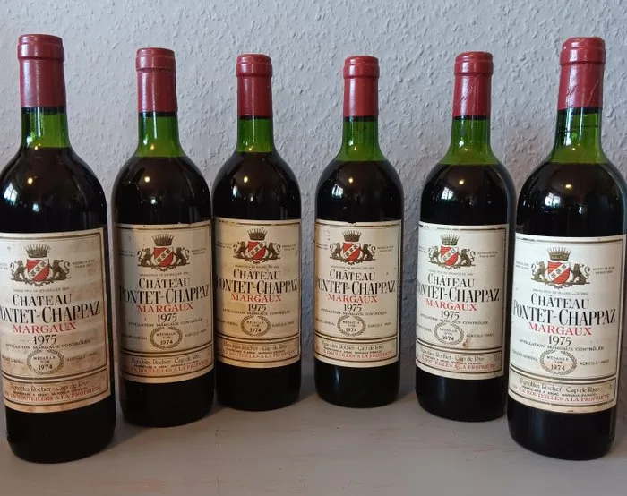 1975 Château Pontet-Chappaz - Margaux - 6 Bottles (0.75L)