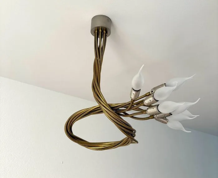Catellani & Smith - Enzo Catellani - Hanging lamp - Turciù 9 - Brass, Glass