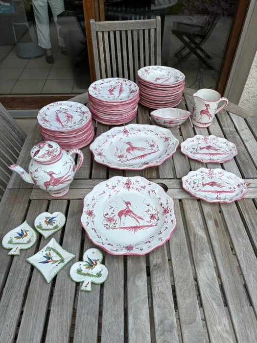 Table service for 12 (37) - Earthenware - Jodra Art Pottery