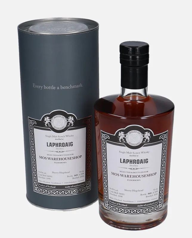 Laphroaig – 1998 Malts of Scotland (70cl, 54.8%)
