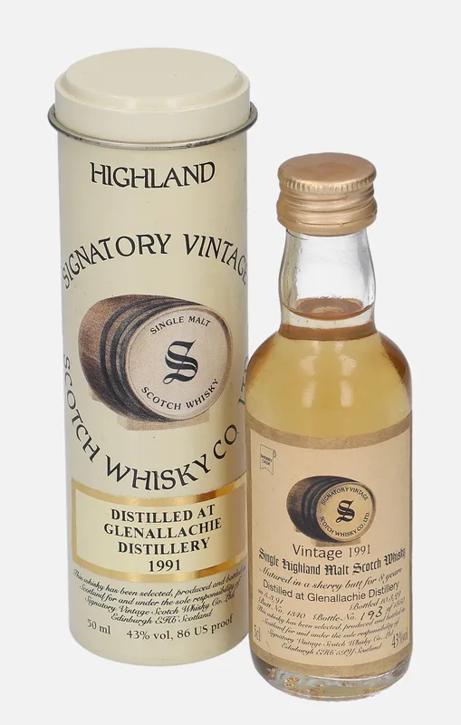 Glenallachie – 1991 8 Year Old Signatory Vintage Scotch Whisky Co.