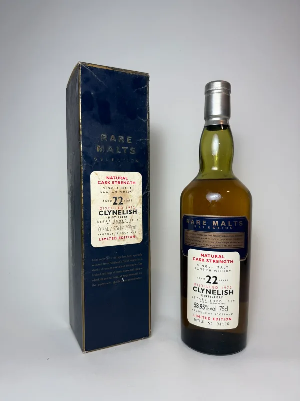 Clynelish – 22 Year Old Cask Strength Highland Single Malt Scotch Whisky, Distilled 1972, Bottled 1994 (75cl, 59%)
