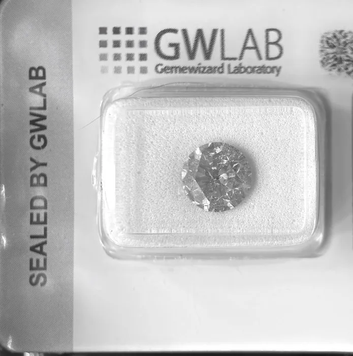 1 pcs Diamond (Natural) - 2.01 ct - Round - G - SI2 - Gemewizard Gemological Laboratory (GWLab)