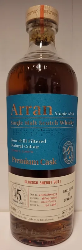 The Arran Malt 2006 15 Year Old Cask Strength (70cl, 57.7%)