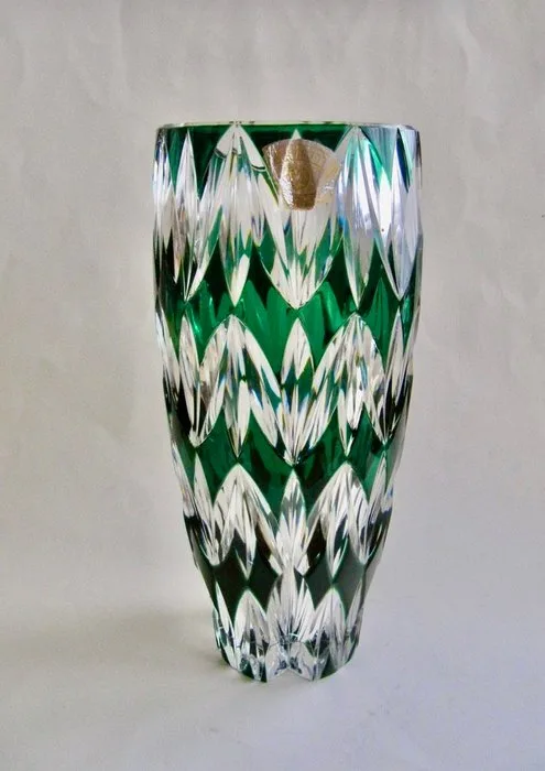 Val Saint Lambert - René Delvenne - Vase - Crystal - Model: "CONRAD" 1961