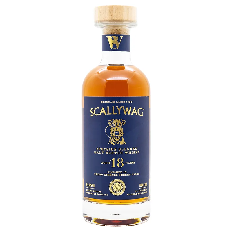 Douglas Laing's Scallywag Aged 18 Years Pedro Ximénez Finish Speyside Blended Malt Scotch Whisky (70cl, 46%)