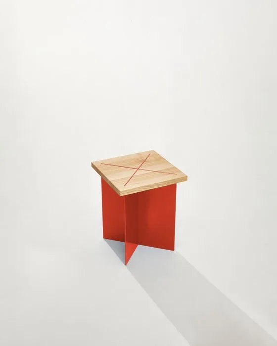 Heilig Objects - Stool - OHUS Prototype - Aluminium, Wood